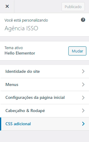 menu personaliza wordpress agencia isso - ISSO Marketing Digital